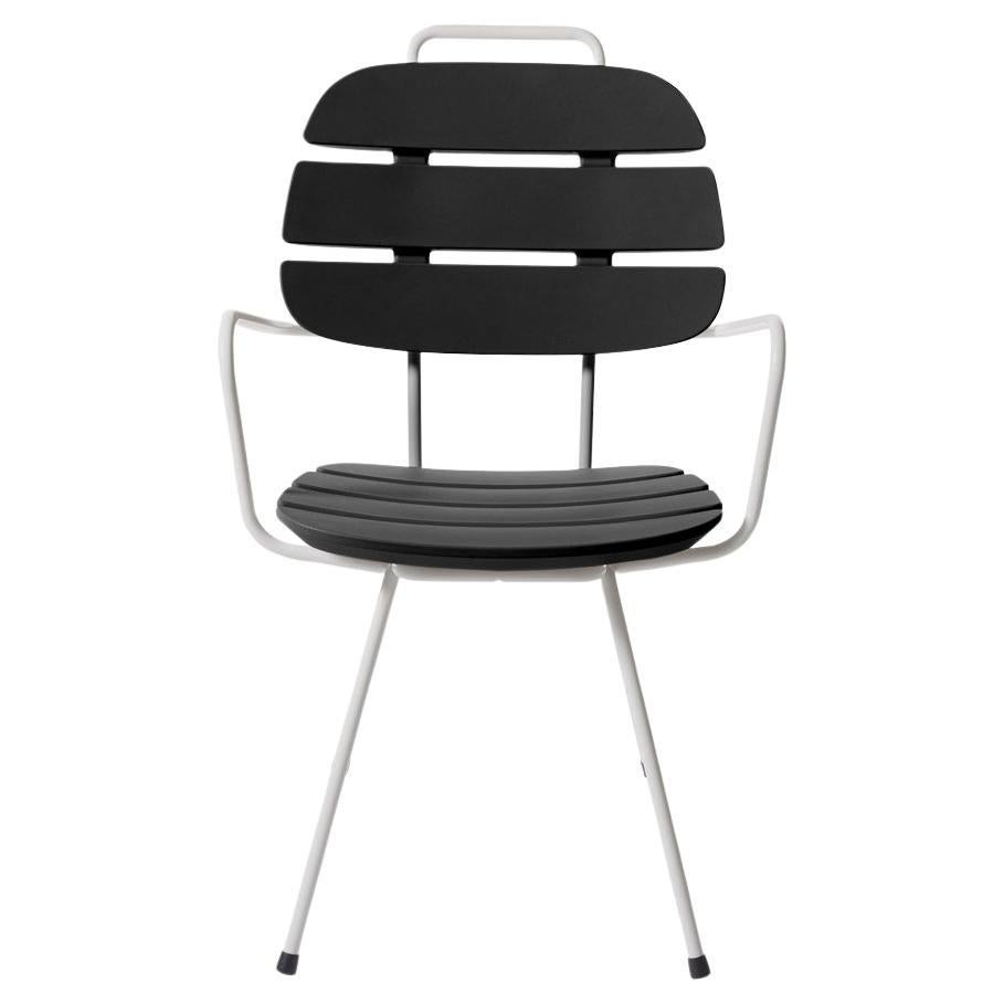 Jet Black Ribs Chair by OTTO Studio For Sale