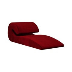 Jet Lag Chair Sculptural Modular Chaise Longue Contemporary 
Red

