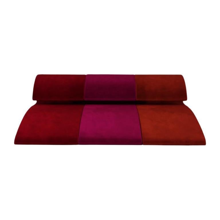Jet Lag Sculptural Modular Sofa Contemporary 
Rot/Pink/Orange
