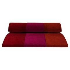 Jet Lag Sculptural Modular Sofa Contemporary 'Red/Pink/Orange'