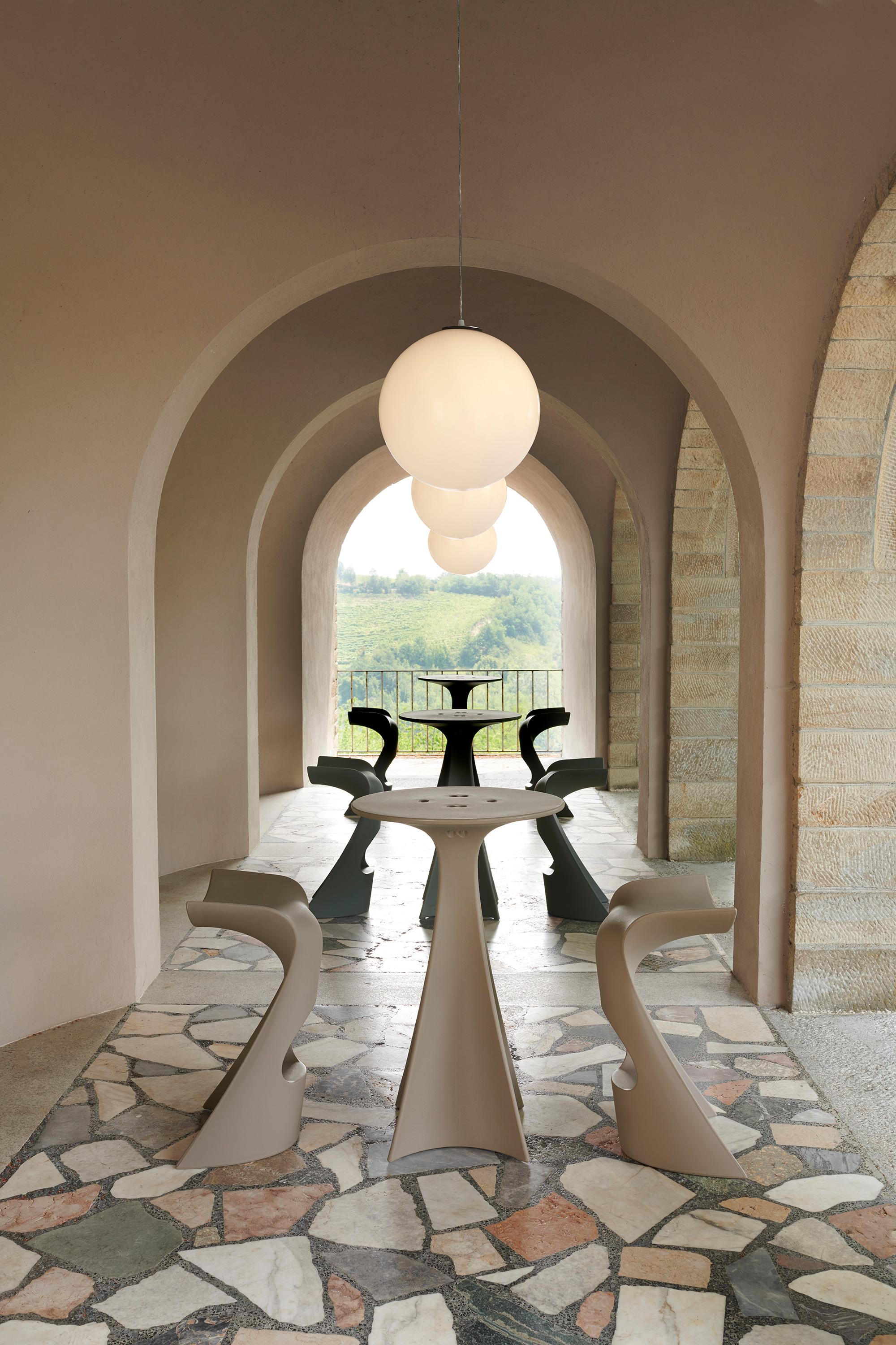 Italian Jet Saffron Yellow Table by Karim Rashid For Sale