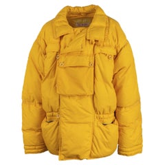 Chaqueta de pluma amarilla Jet Set - Años 00