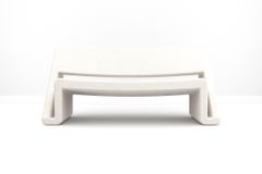 Jet Sofa - Modern Handcrafted Two Seat Sofa Upholstered in White Fabric