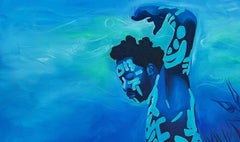 One With The Tide 1 - 21st Century, Figurative, African, Dance, Body Writing