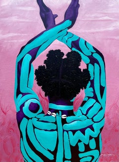When Silence Dances - 21st Century, Figurative, African, Women, Body Writing