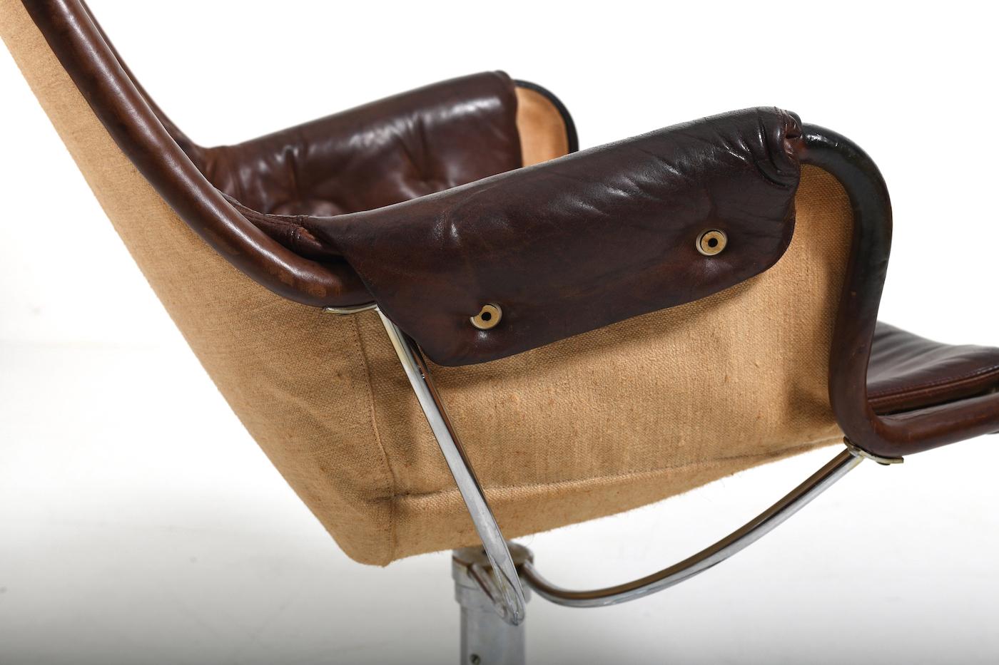 Jetson Chair by Bruno Mathsson for Dux Sweden 1969 In Good Condition In Handewitt, DE