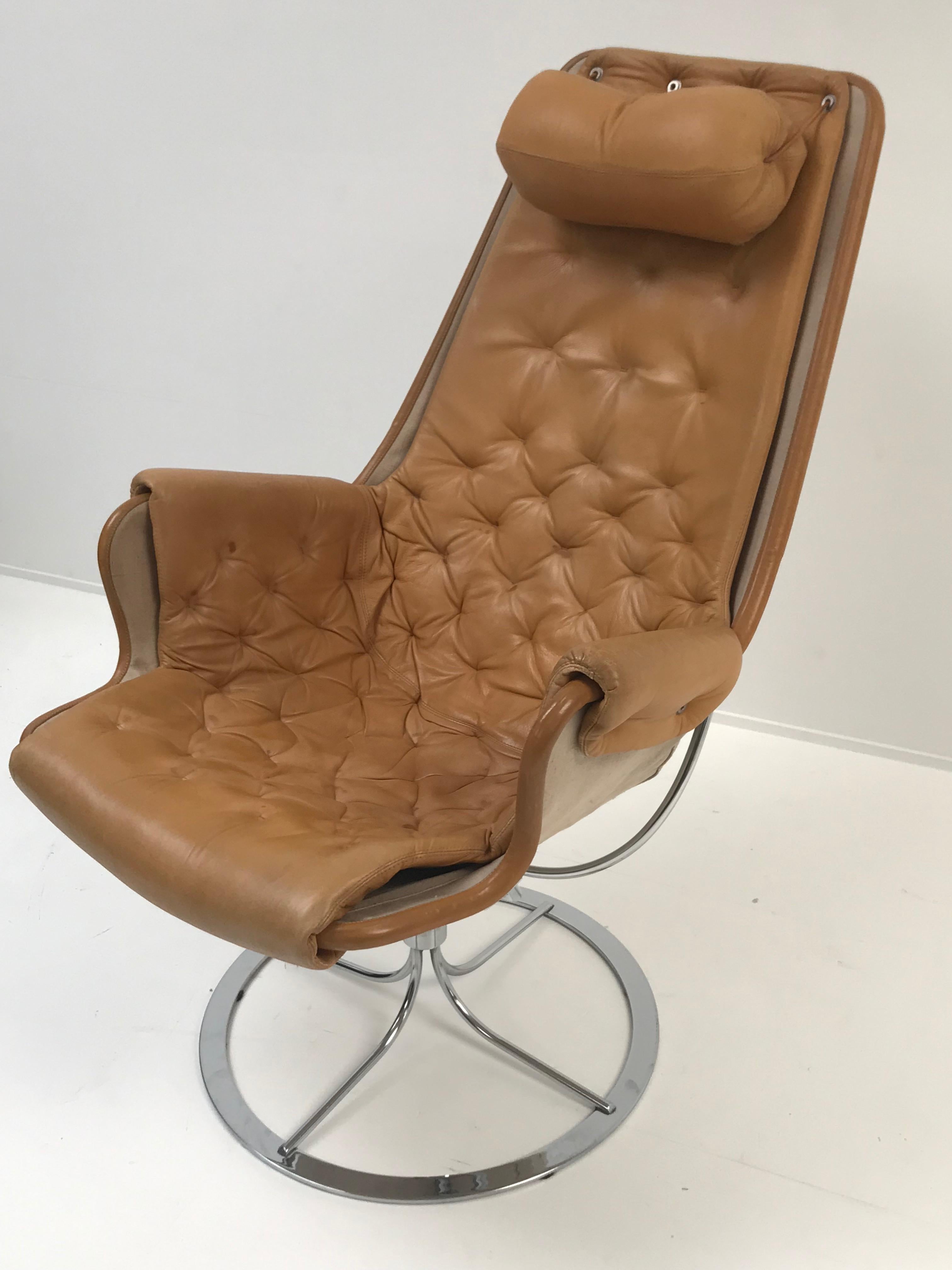 Leather Jetson Chair by Bruno Matthson, 1969