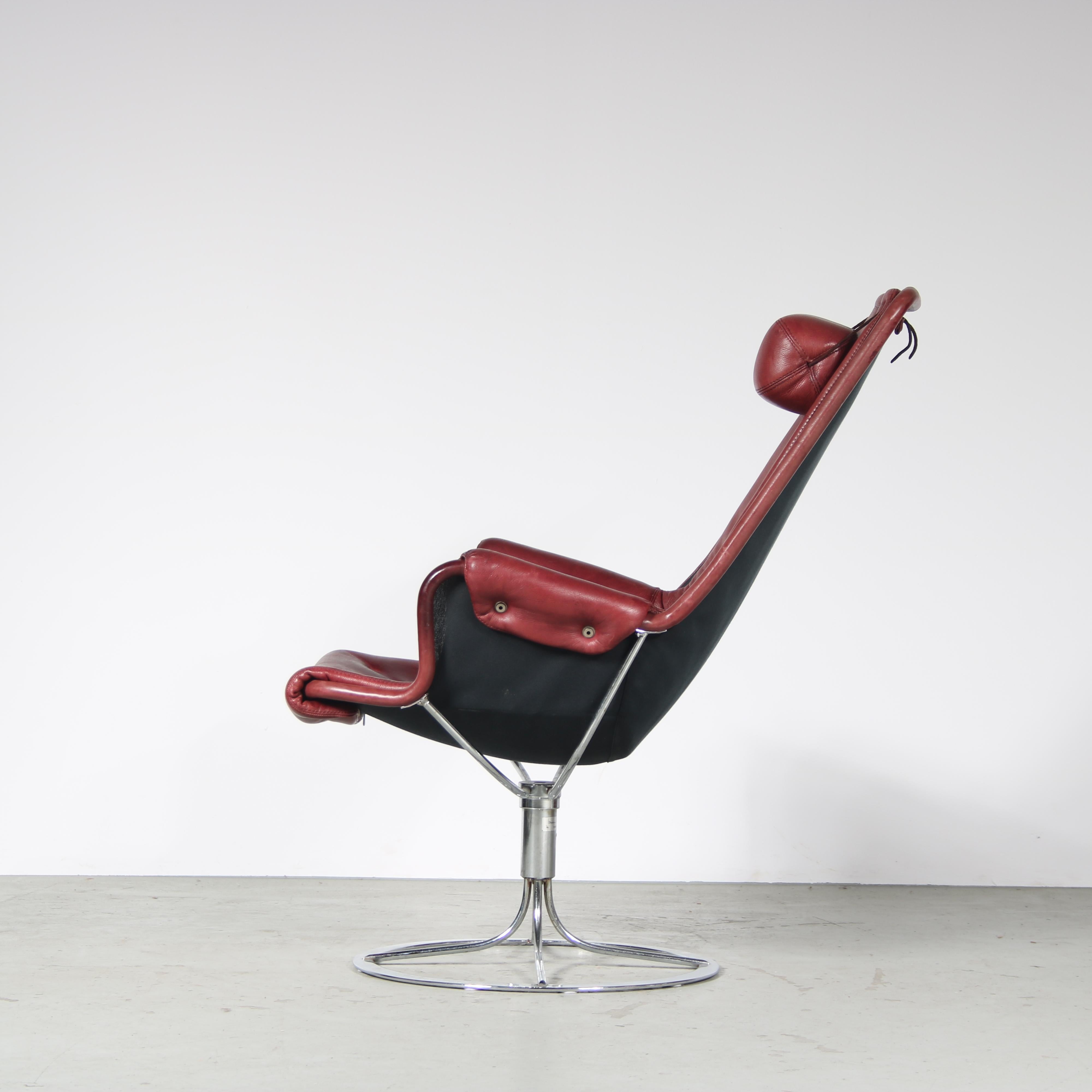Mid-20th Century “Jetson” Lounge chair by Bruno Mathsson for DUX, Sweden, 1960 For Sale