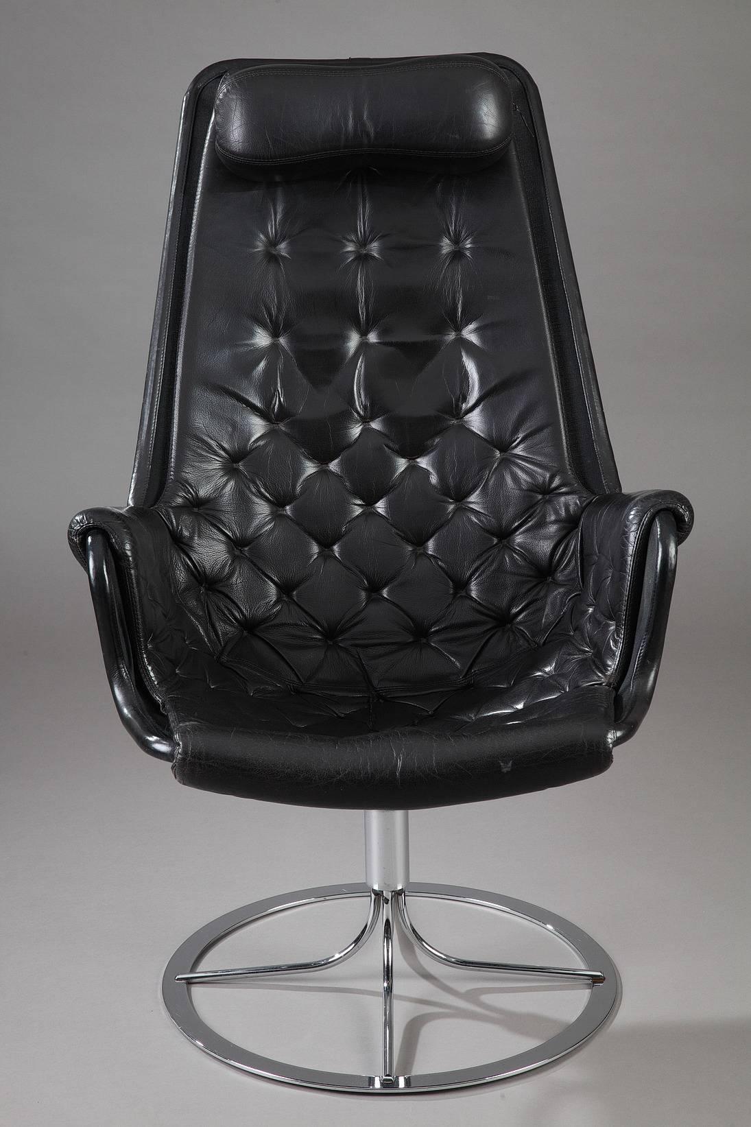 Swedish Jetson Swivel Armchair by Bruno Mathsson and DUX