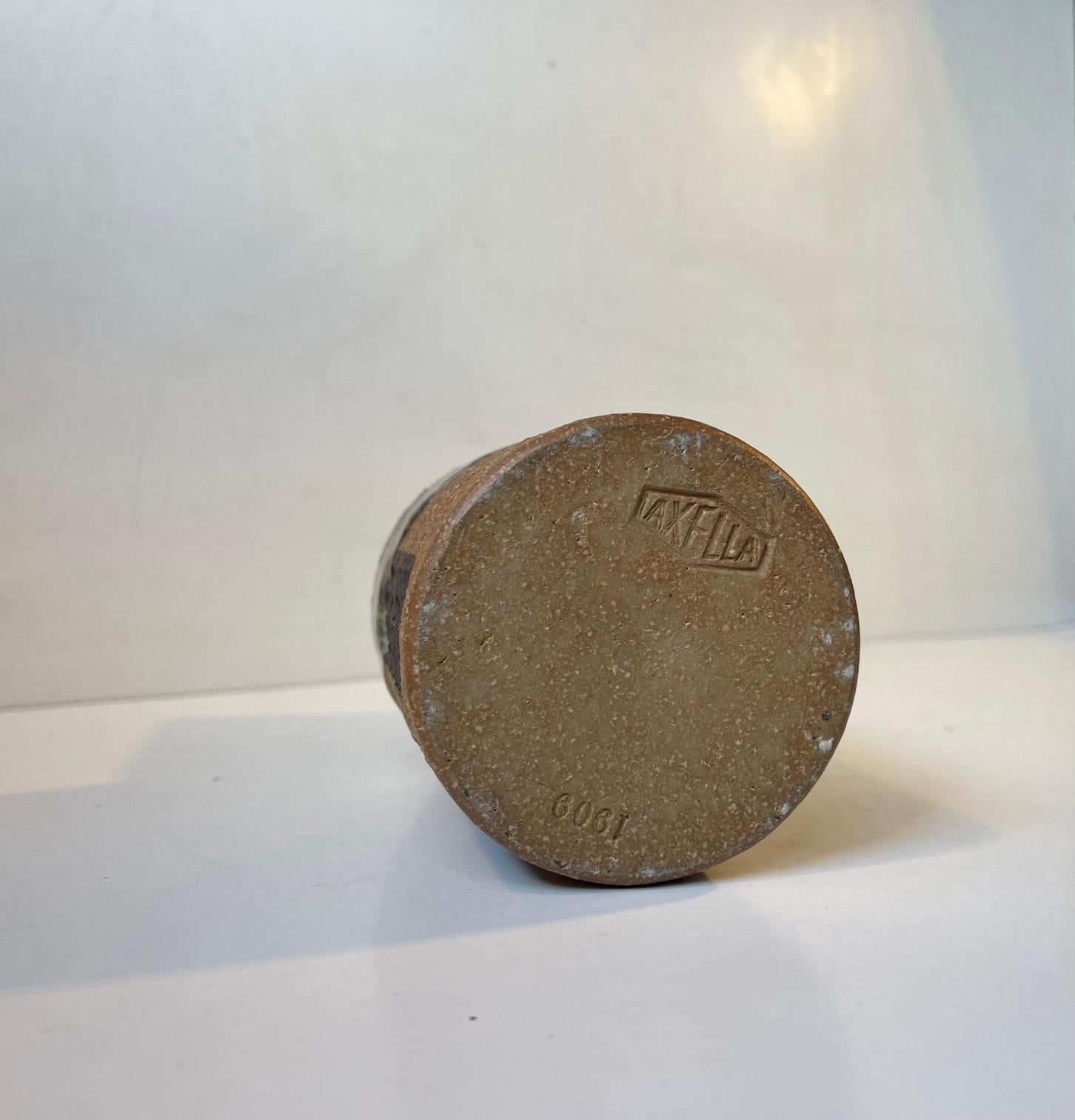 Jette Hellerøe Vaso astratto in gres per. Axella Design anni '70 In condizioni buone in vendita a Esbjerg, DK