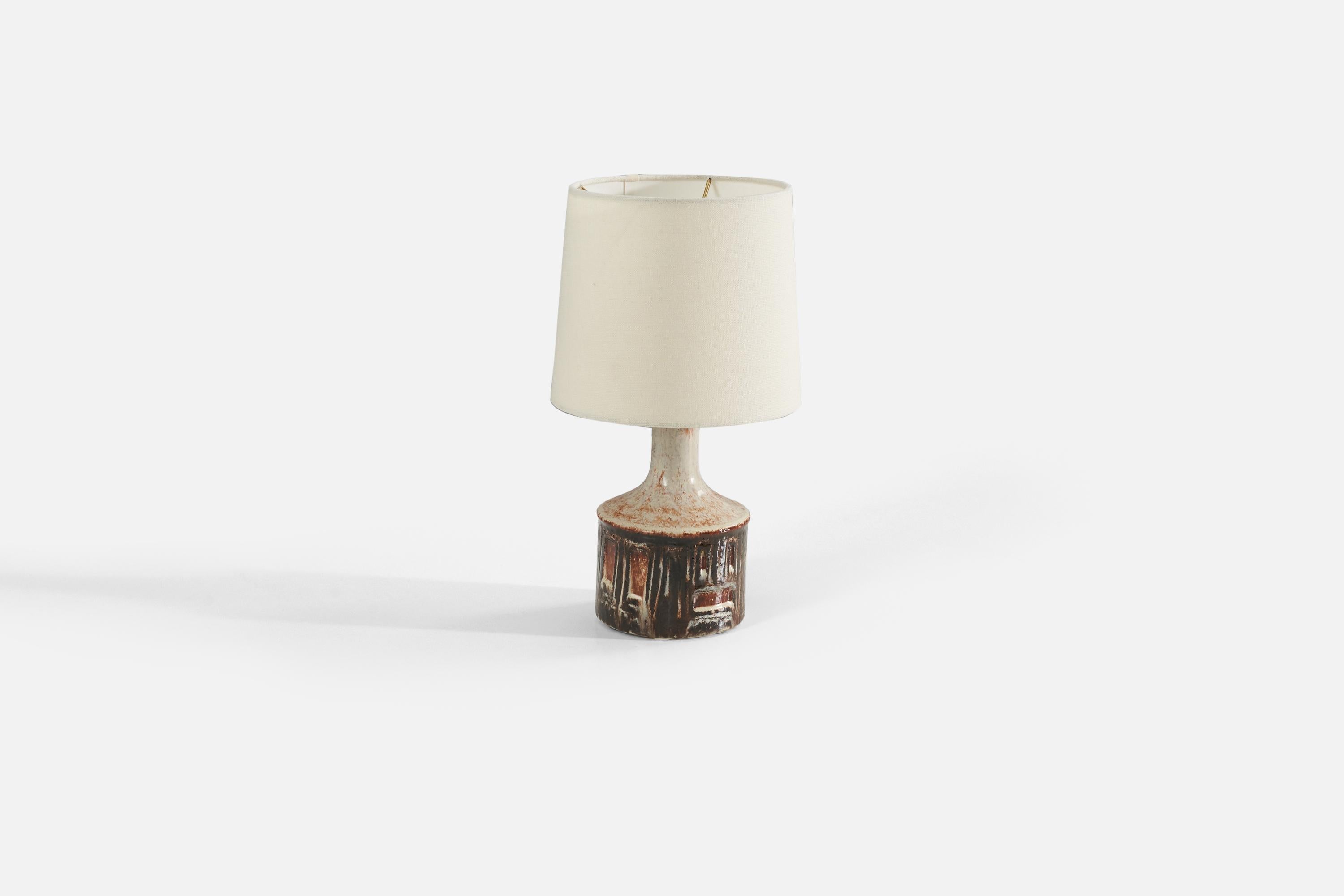 Mid-Century Modern Jette Hellere, lampe de bureau, grès émaillé, Danemark, années 1960 en vente