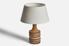 Jette Hellerøe, Table Lamp, Stoneware, Denmark, 1960s