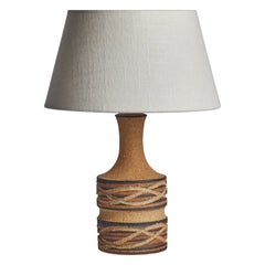Jette Hellerøe, lampe de table, grès, Danemark, années 1960