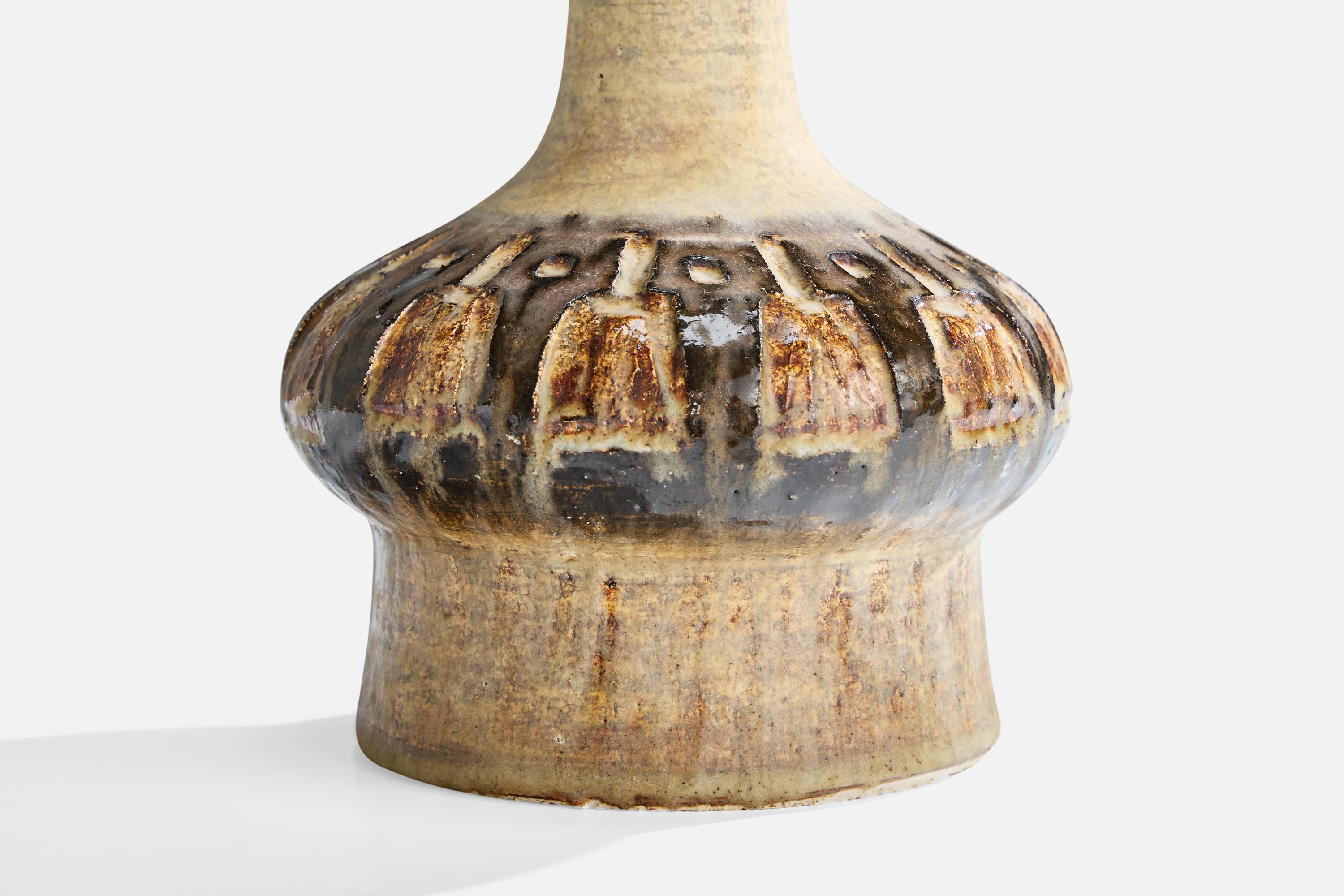 Jette Hellerøe, Table Lamps, Ceramic, Denmark, 1960s For Sale 1