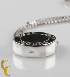 Jette Joop Sterlingsilber Kreis-Anhänger mit Schachtelkette, Größe 16