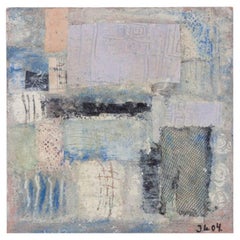 Jette Lindberg. Mixed media on board. Abstract composition. Dated 2004