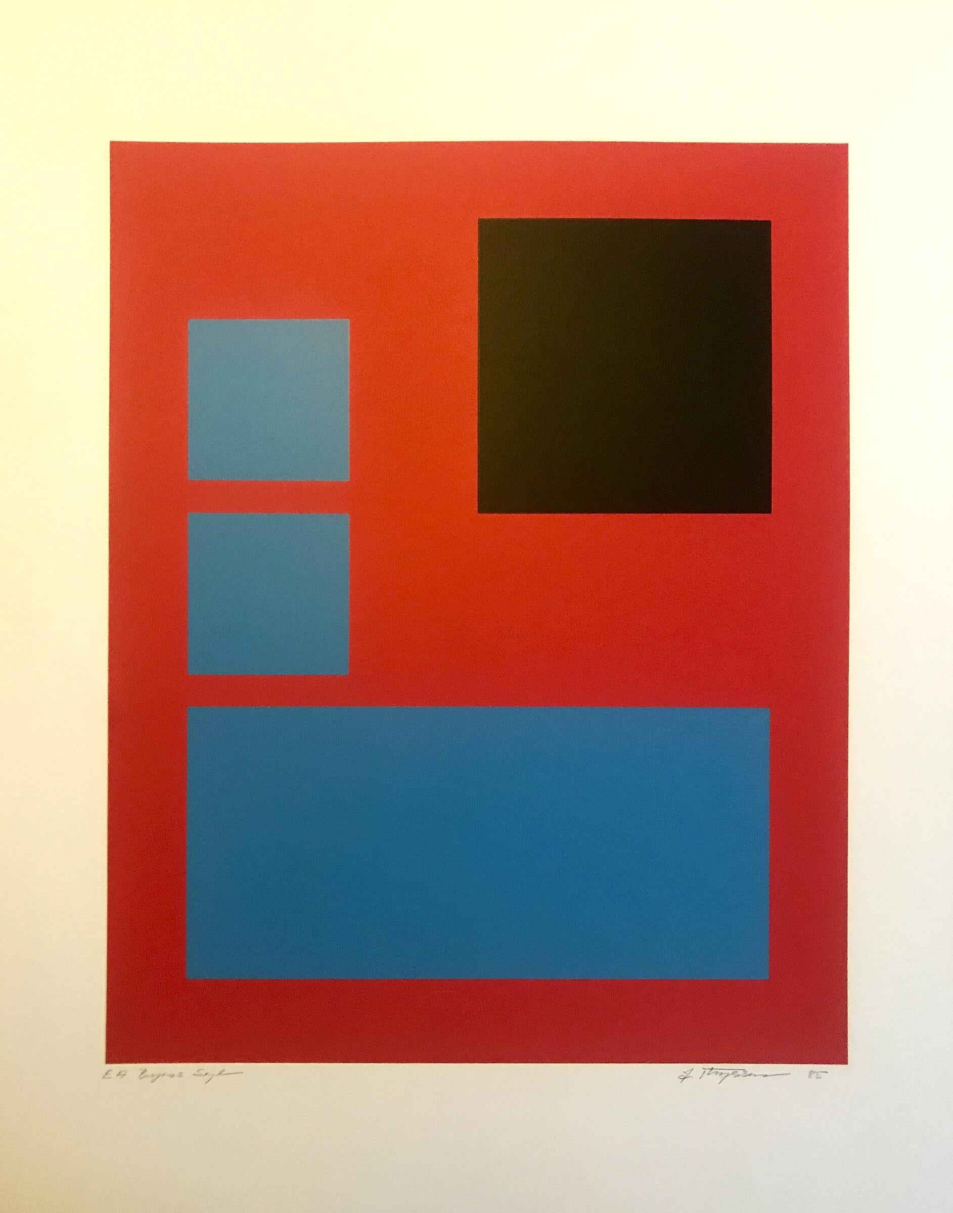 Jette Thyssen Abstract Print – Zusammensetzung, 1985