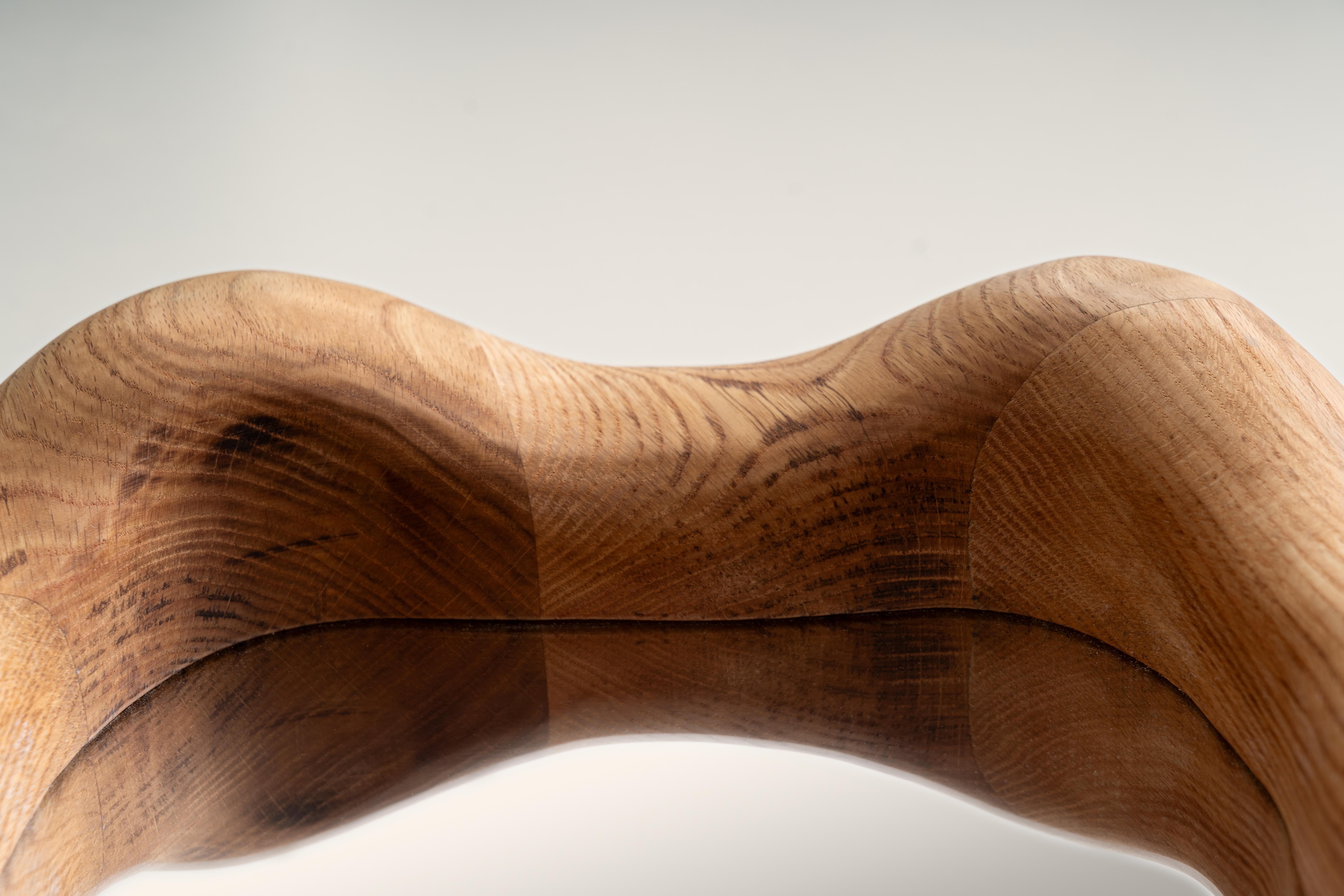 Altro Specchio da parete in legno duro Jeu Des Right Eye di Marco Calhau in vendita