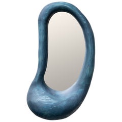 Specchio da parete in legno duro Jeu Des Right Eye di Marco Calhau