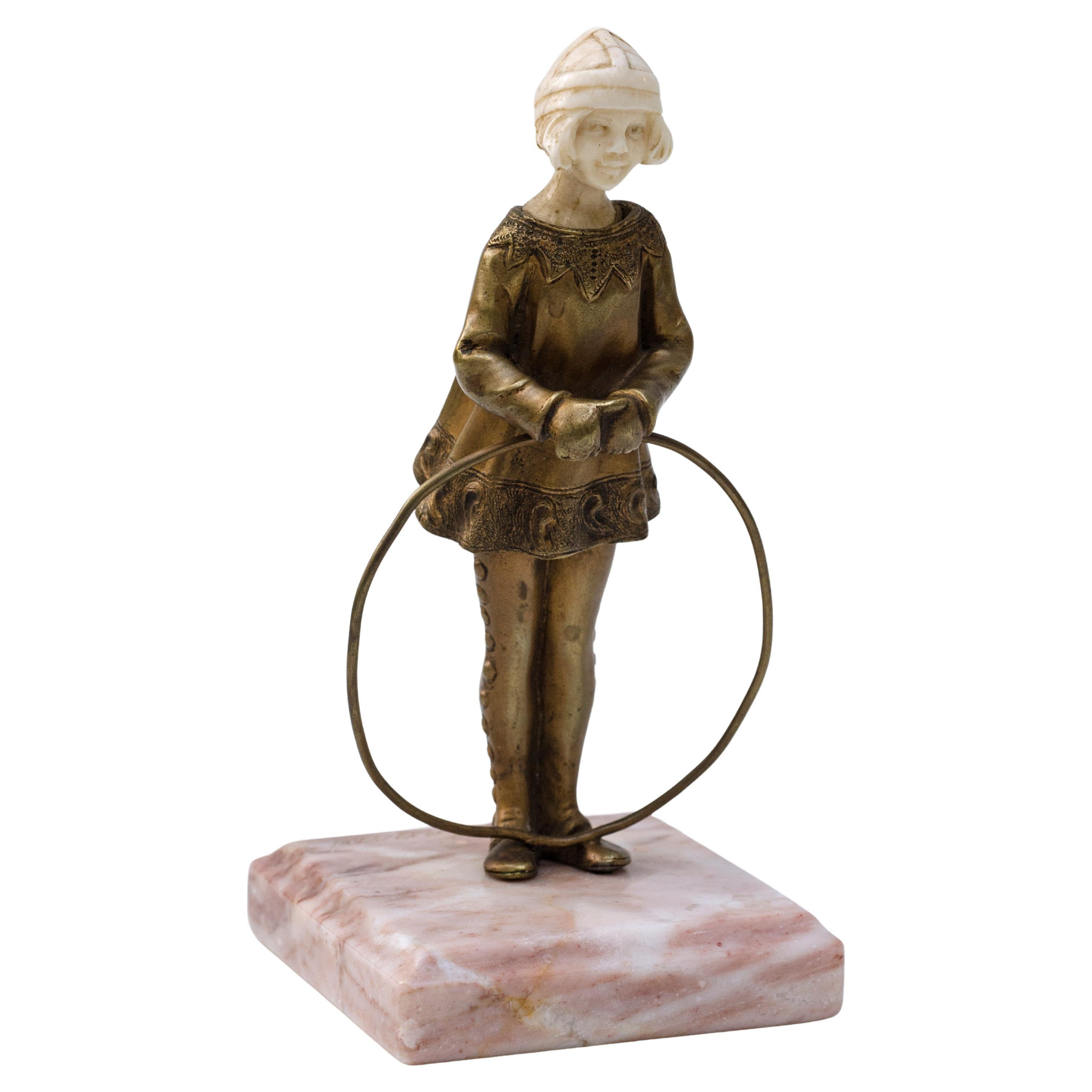 "Jeune fille au cerceau" by Suzanne Bertrand