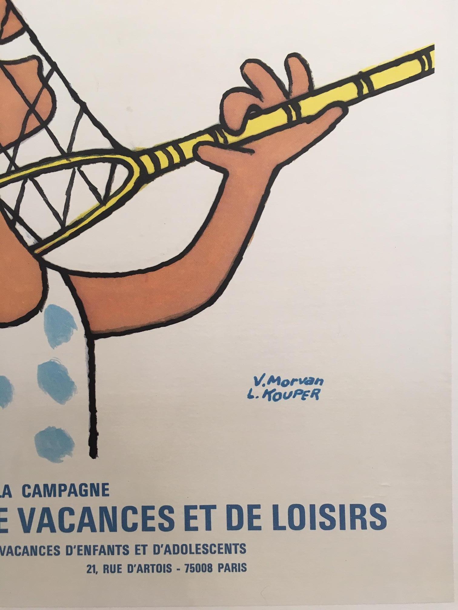 International Style 'Jeunesse au Plein Air', by V. Morvan & L. Kouper Original Vinage French Poster