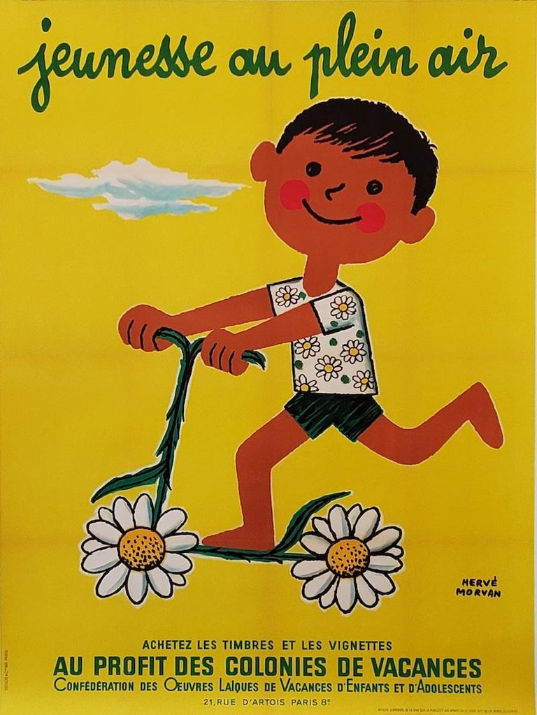 Aff. 59x79cm - Jeunesse au plein air au profit des colonies de vacances