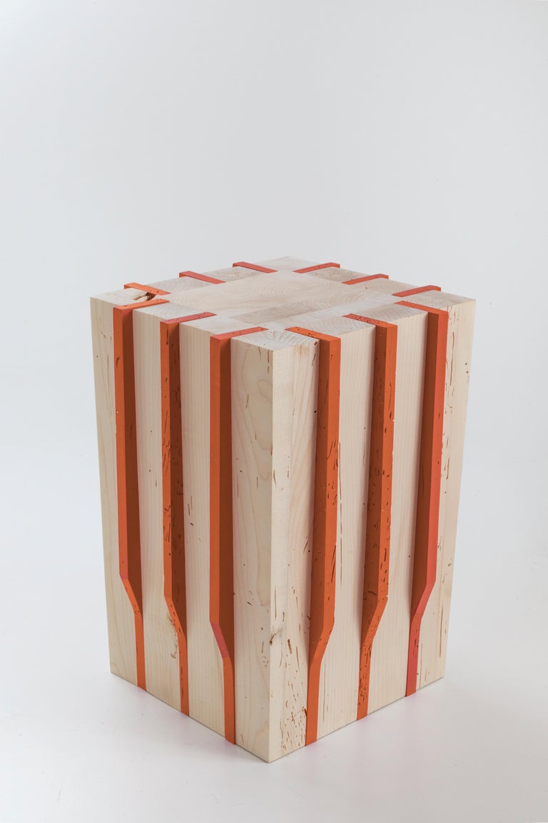 Jeunesse Stool / Side Table 2 Made in Solid Wood For Sale at 1stDibs