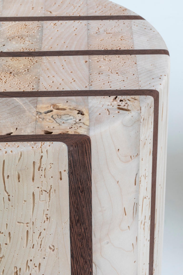 Jeunesse Stool / Side Table Made in Solid Wood For Sale at 1stDibs