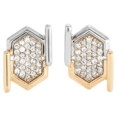 Jevela Ricky Gold Salt and Pepper Diamond Studs