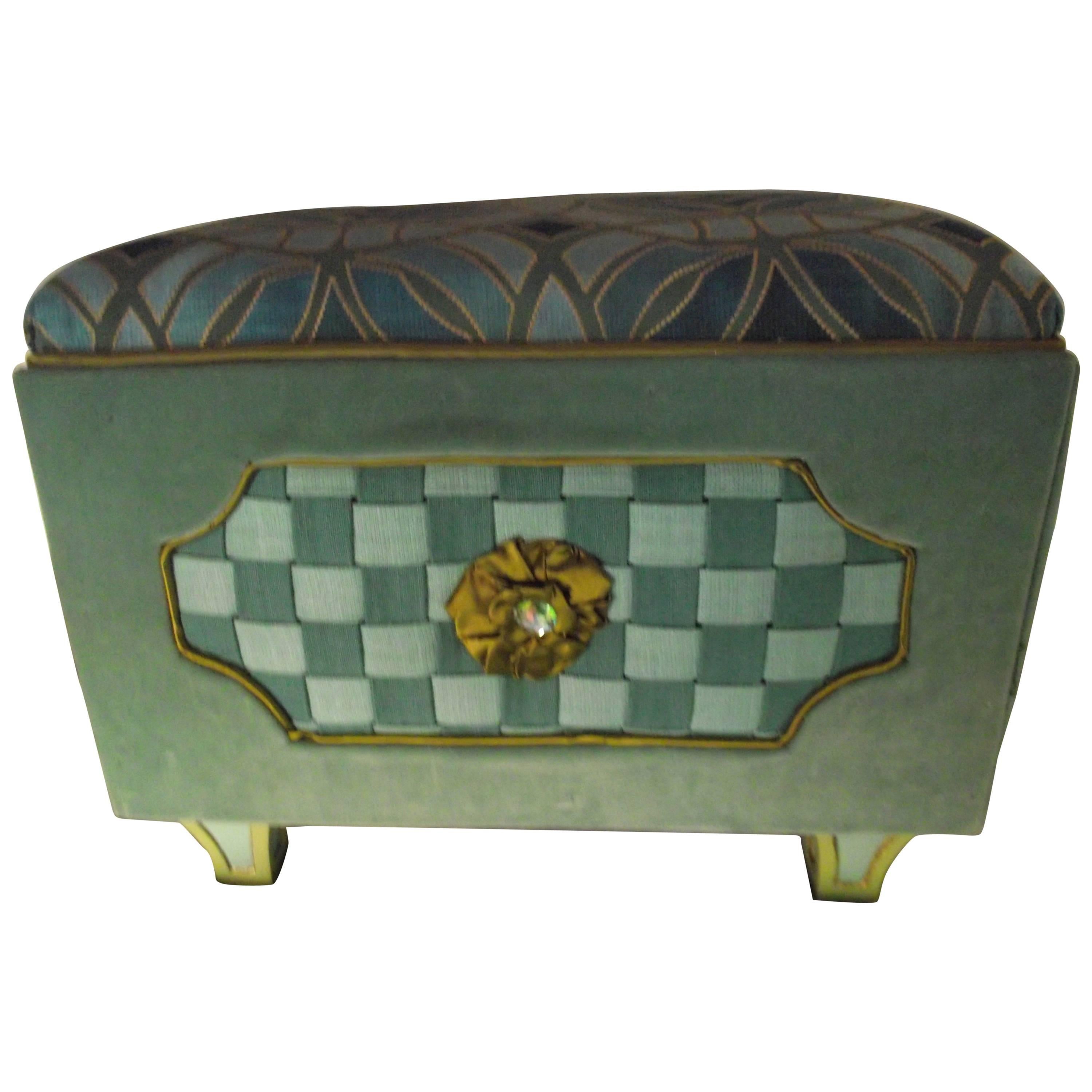 Jewel Box Ottoman For Sale