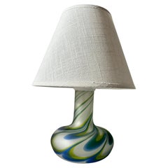 “Jewel” Glass Table Lamp by Göran Wärff for Kosta, Sweden — Signed