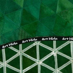 Jewel Green Customizable Trilogia Cowhide Runner Medium