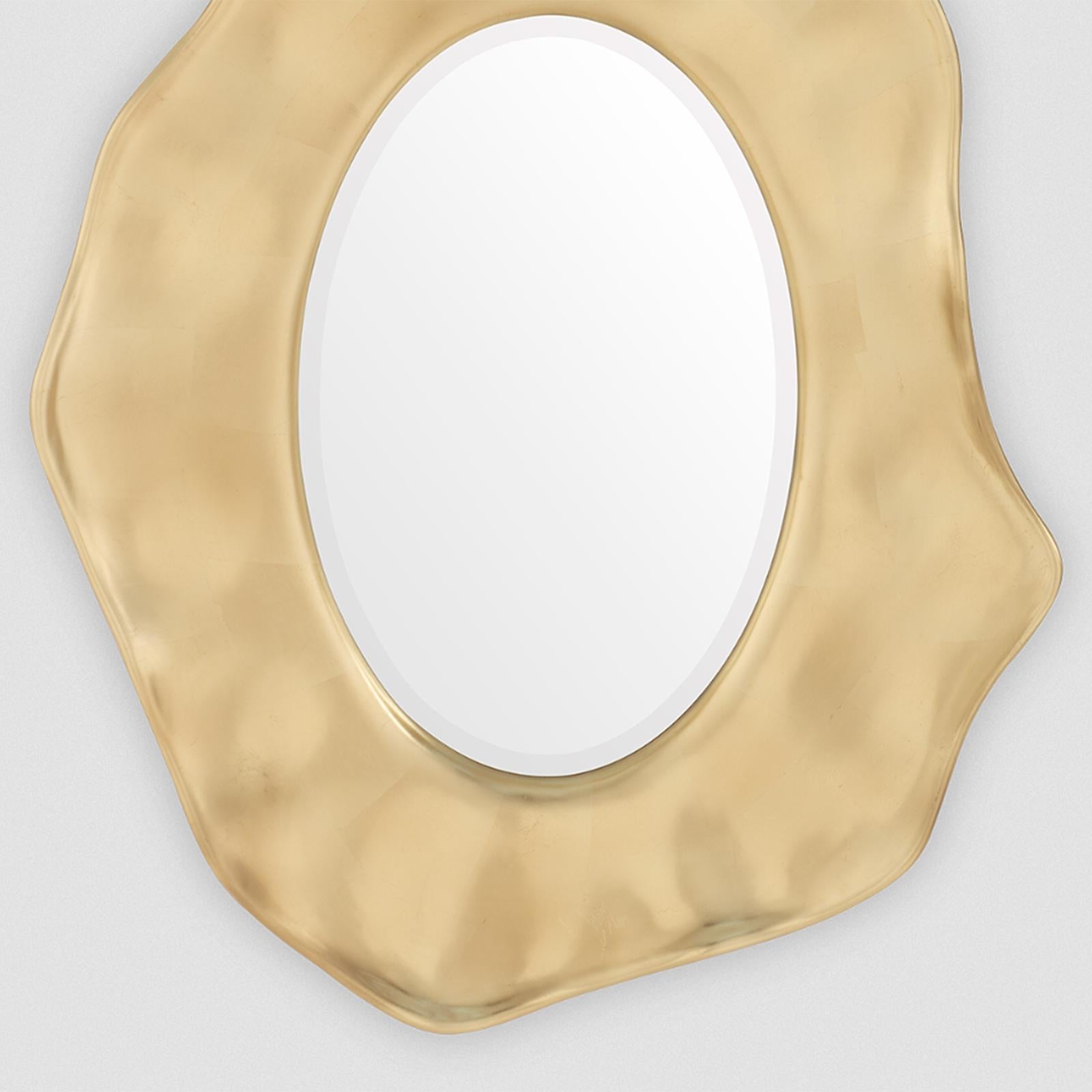 English Jewel Mirror in Gold Leaf or Silver Leaf For Sale