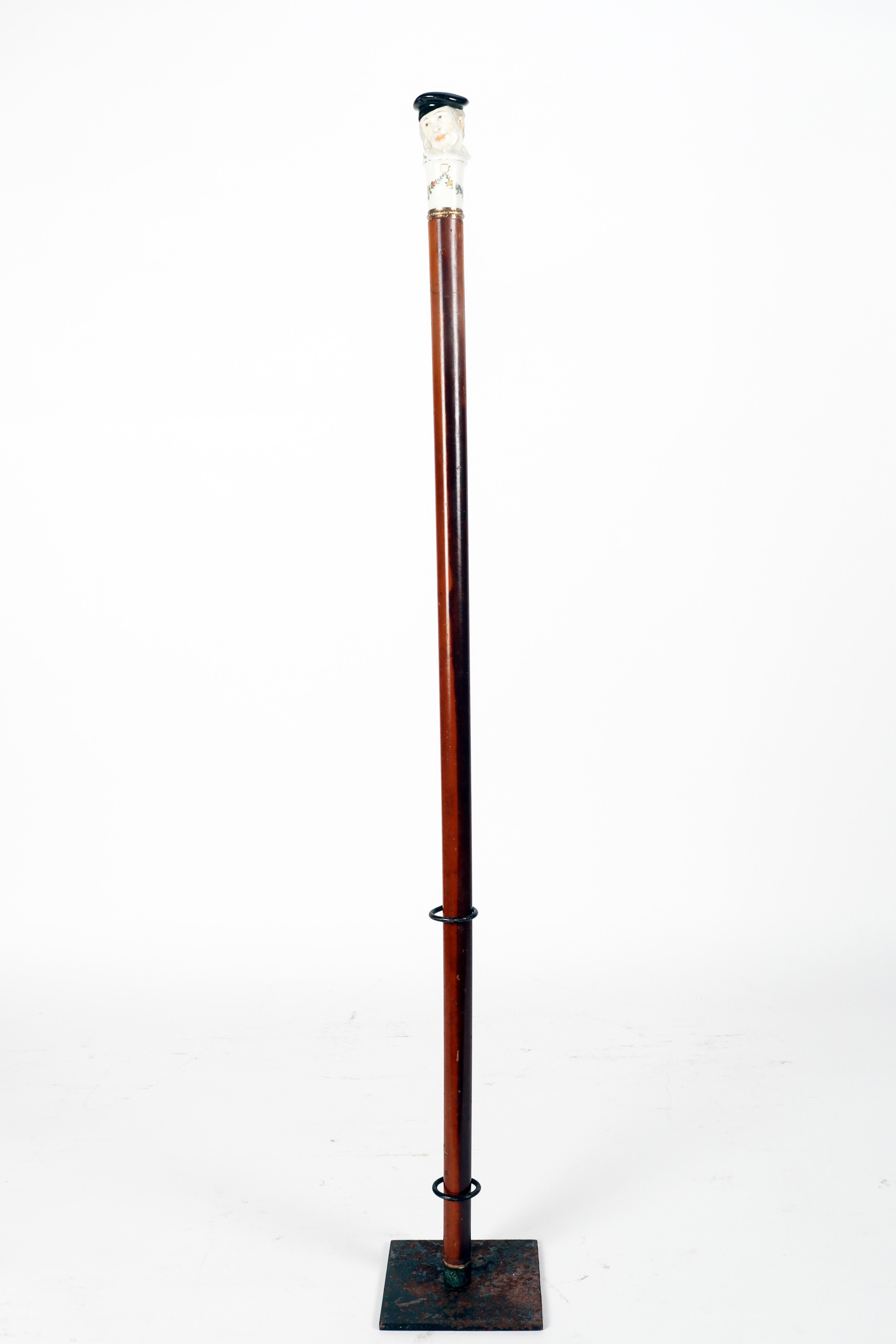 Jewell Nymphenburg Porzellan Spazierstock. Deutschland 1755-1760. (18. Jahrhundert) im Angebot