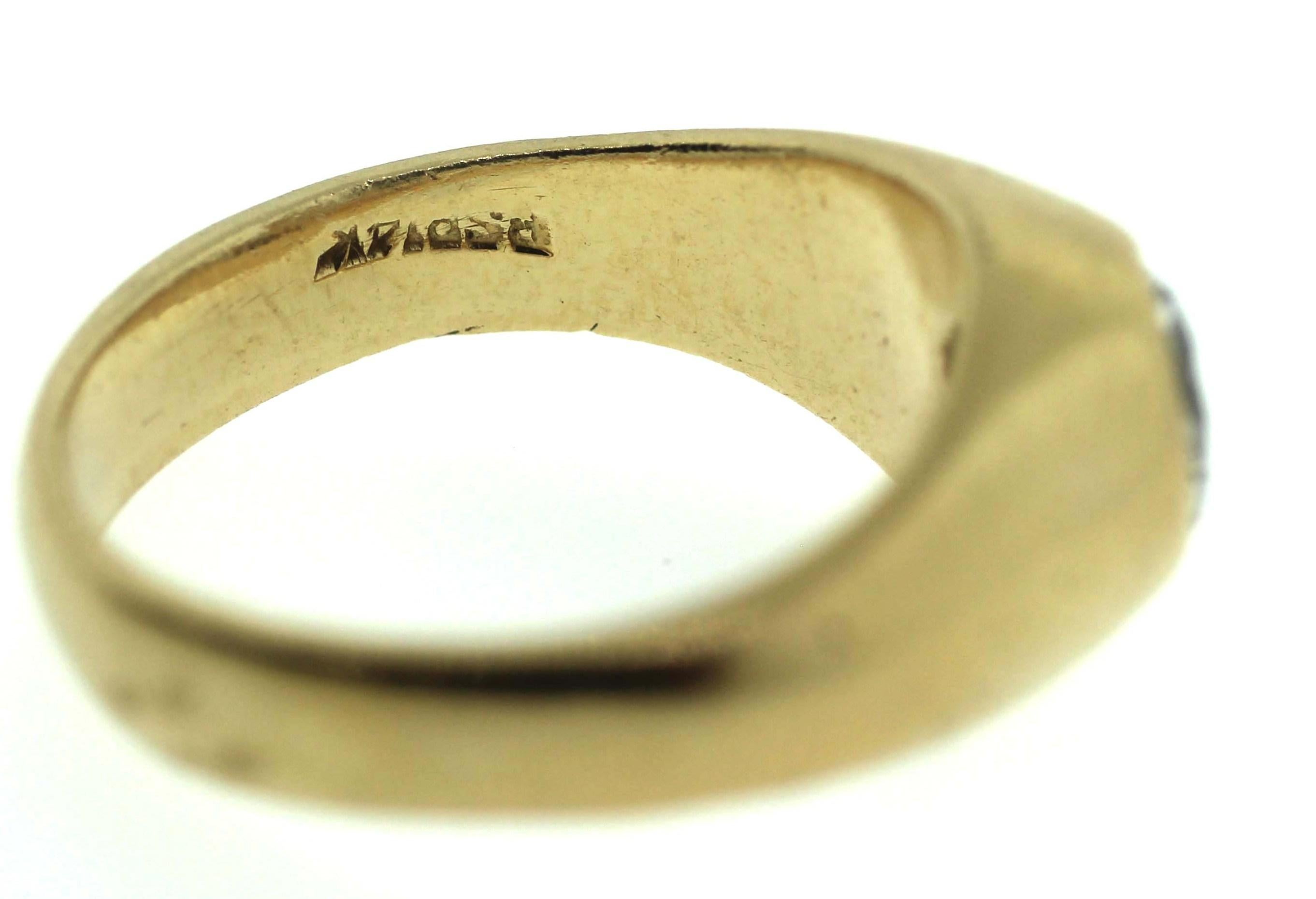 Anillo de Diamantes Joya del Océano 14K en Bueno estado para la venta en Hicksville, NY