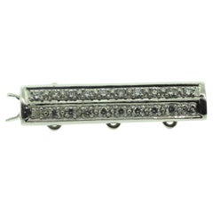 Jewel Of Ocean 18K Gold Diamonds 27mm 3 Strands Bar Clasp