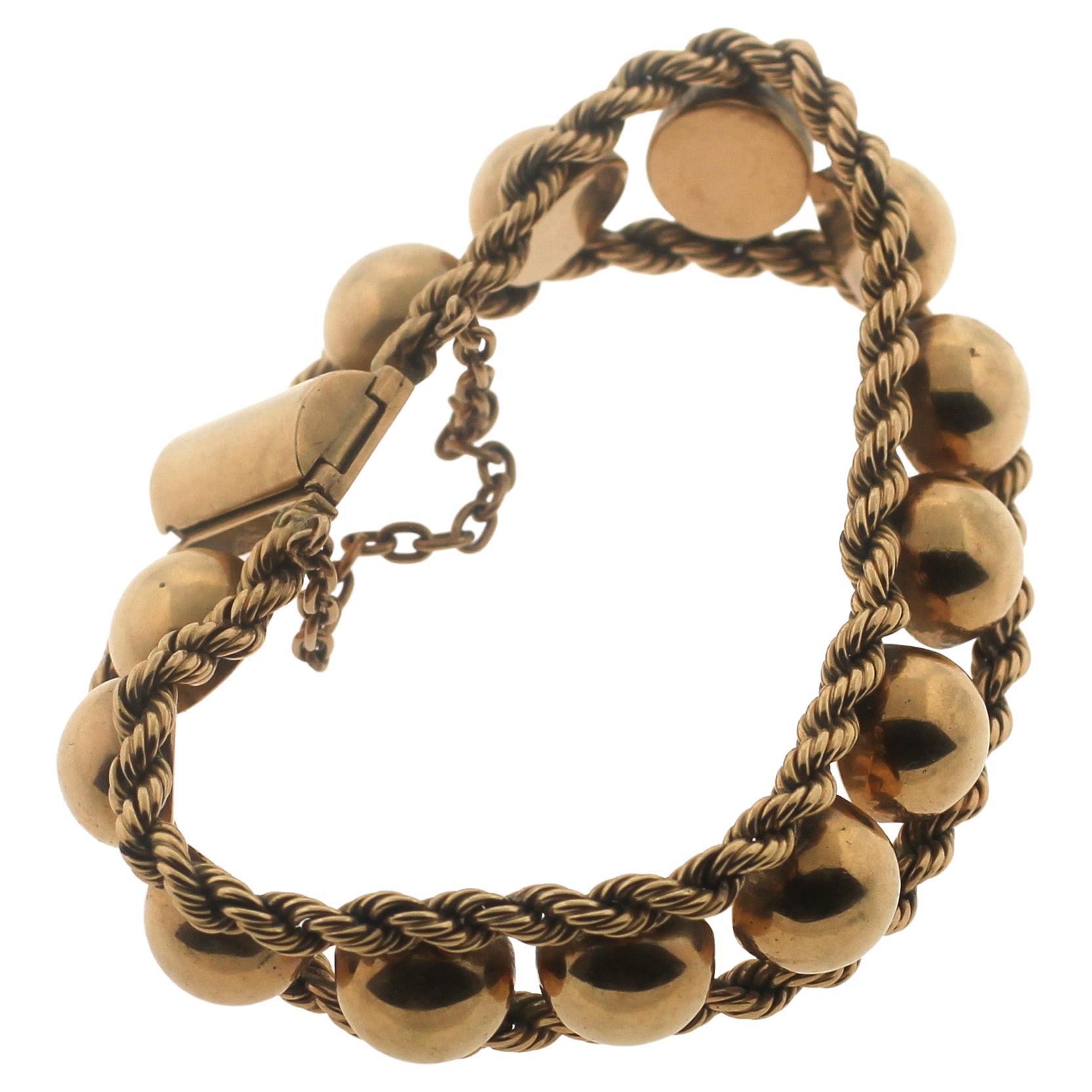 mens estate gold bracelets