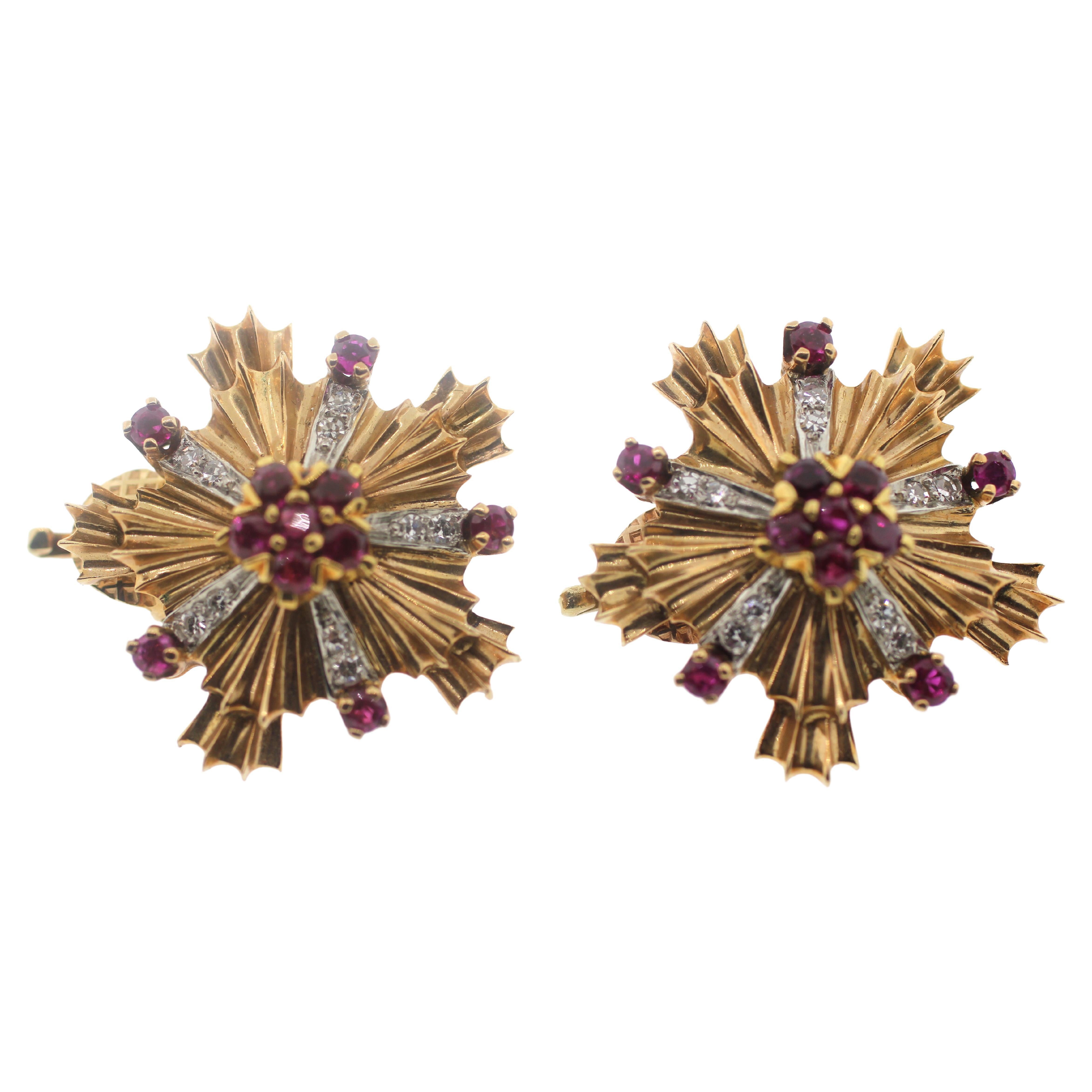 Contemporary Jewel Of Ocean Estate Tiffany Earring and Brooch Convertible To Pendent For Sale