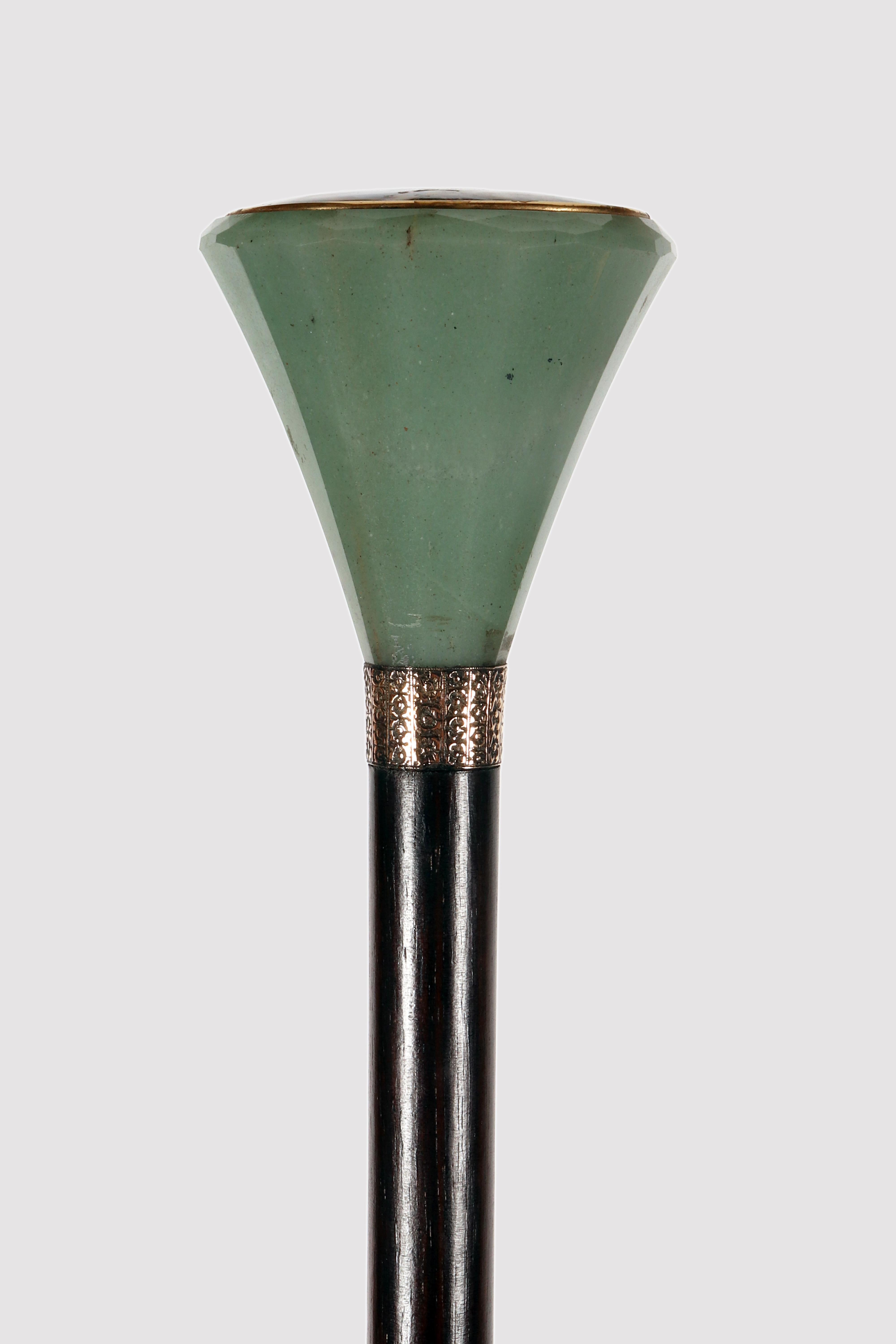 French Jewel pietradura walking stick depicting the rape of Europa, France 1870. For Sale