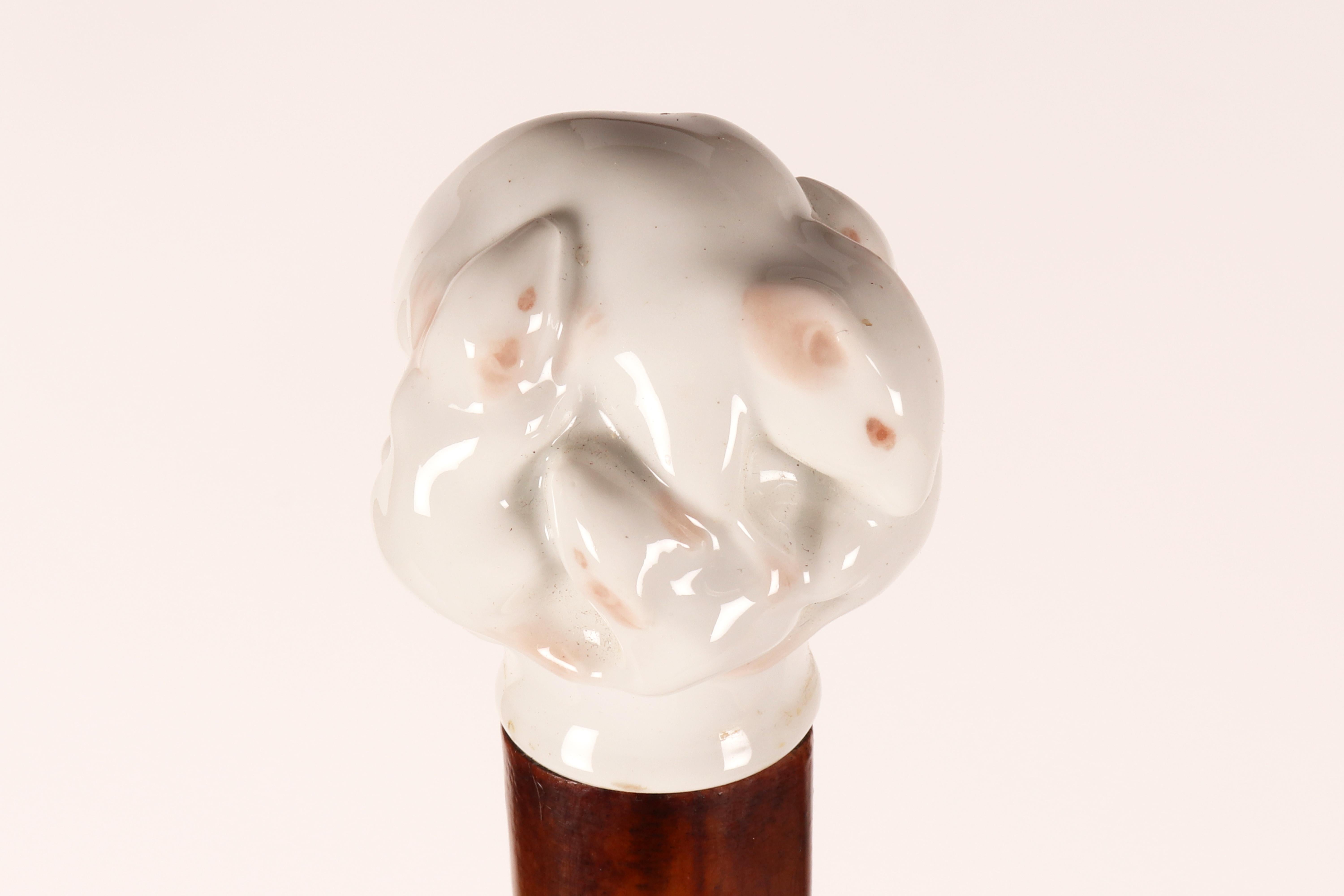Canne en porcelaine de Jewell Royal Copenaghen. Danemark, fin du XIXe siècle. en vente 7
