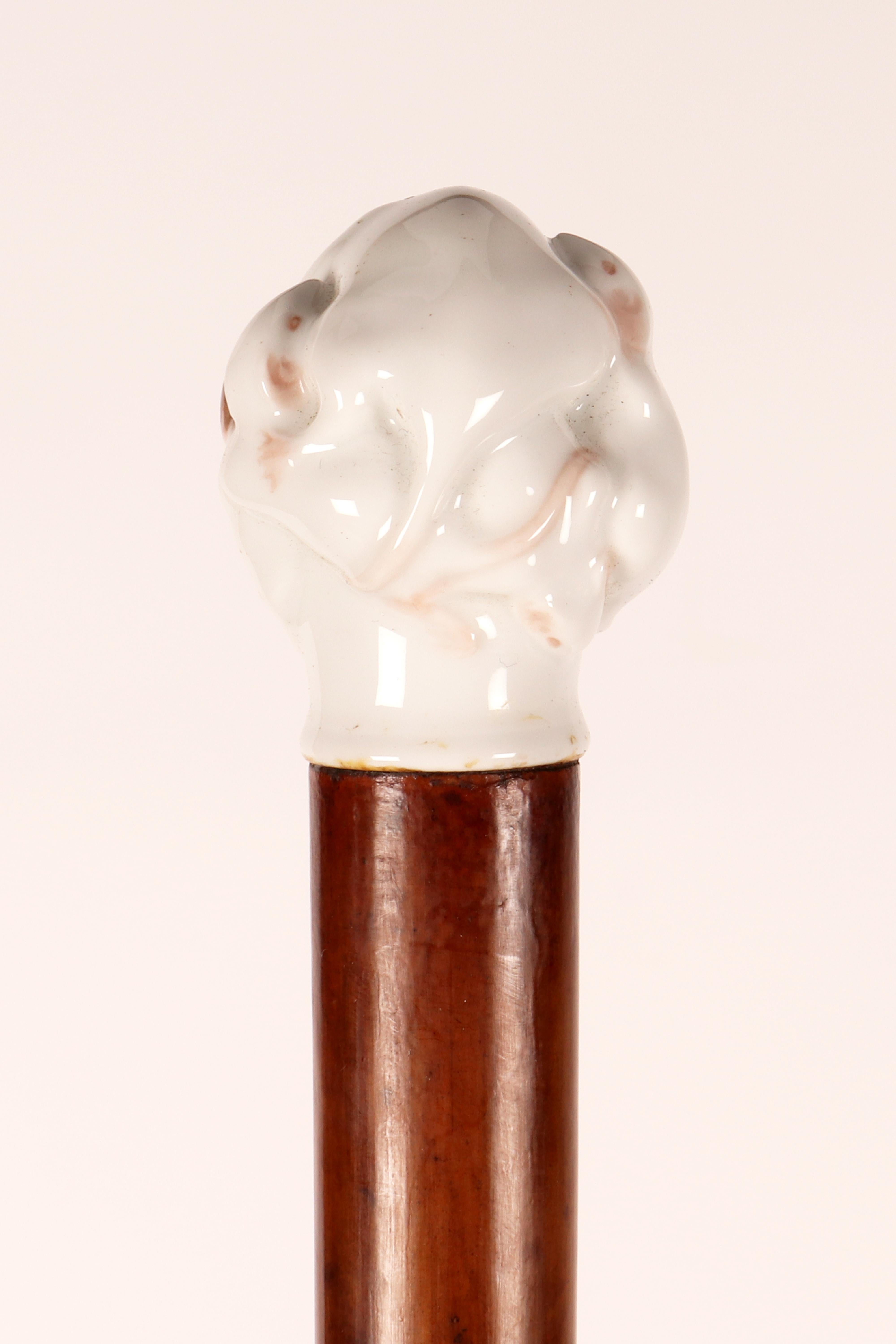 Canne en porcelaine de Jewell Royal Copenaghen. Danemark, fin du XIXe siècle. en vente 4