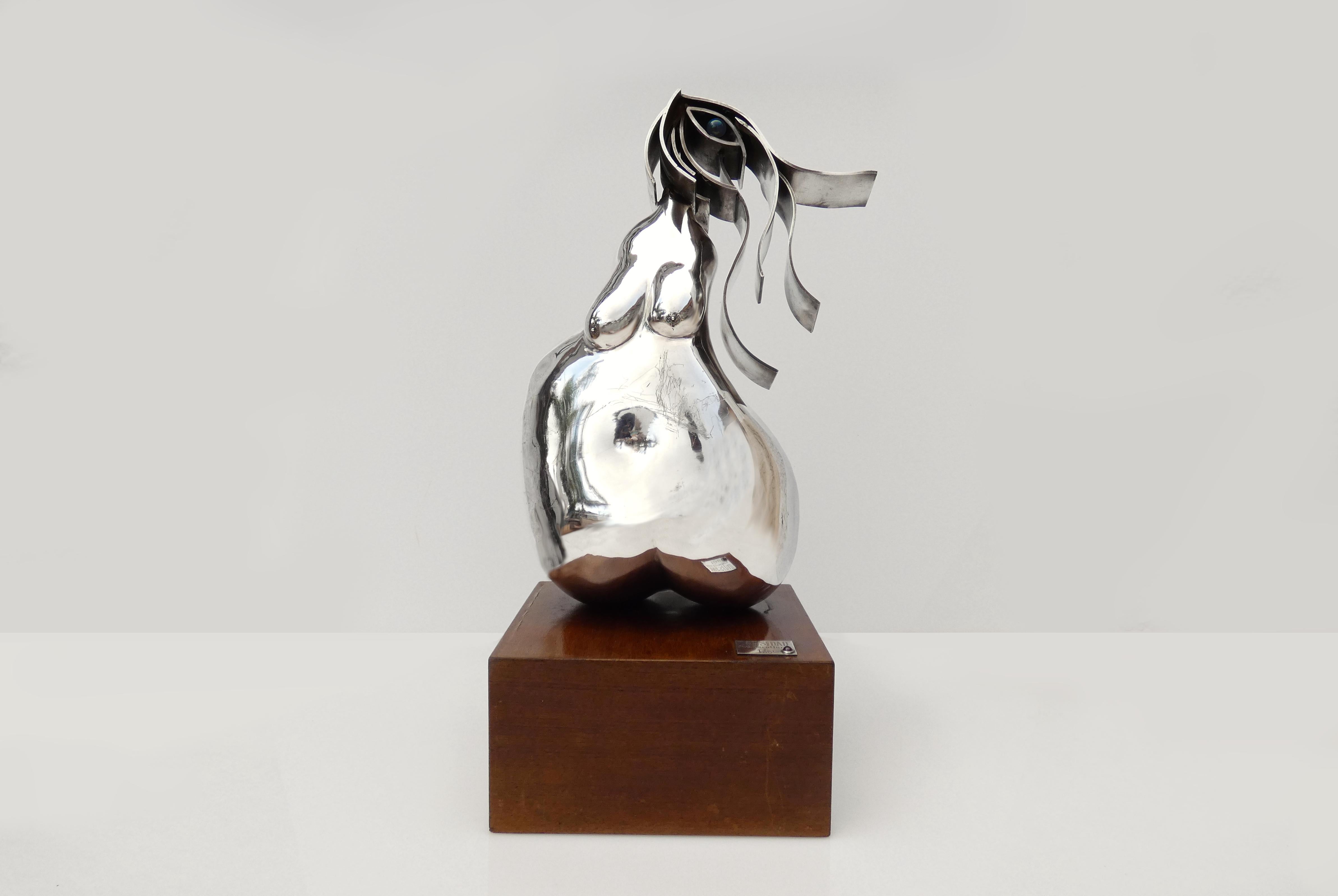 Schmuckjuwel, Skulptur aus reinem Silber von Pablo Fuster, 1970er Jahre im Angebot 2