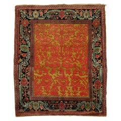 Jewel Tone Early 20th Century Superfine Quality Antique Persian Jozan Souf Mat