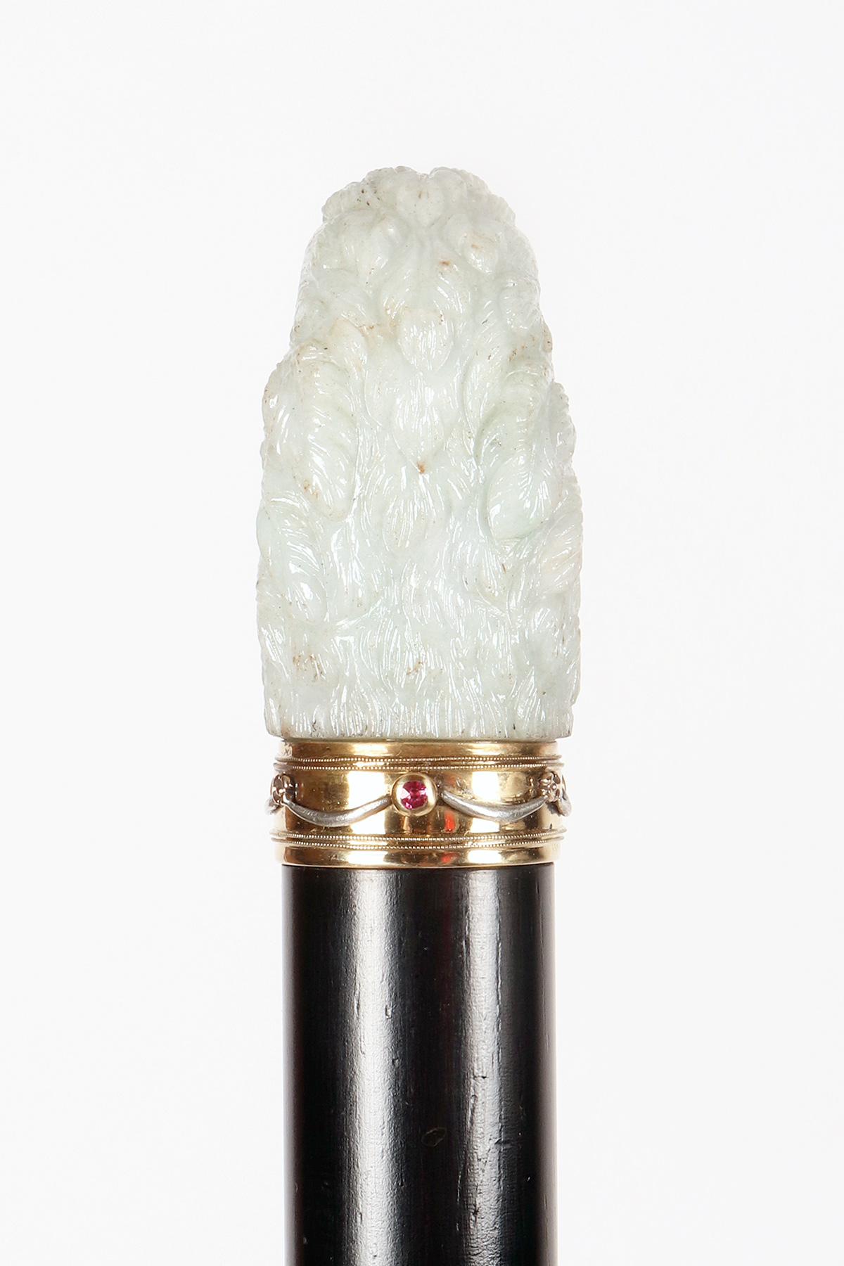 Bastón joya que representa una cabeza de pato, firmado Georges Fouquet, Francia 1900 en venta 2