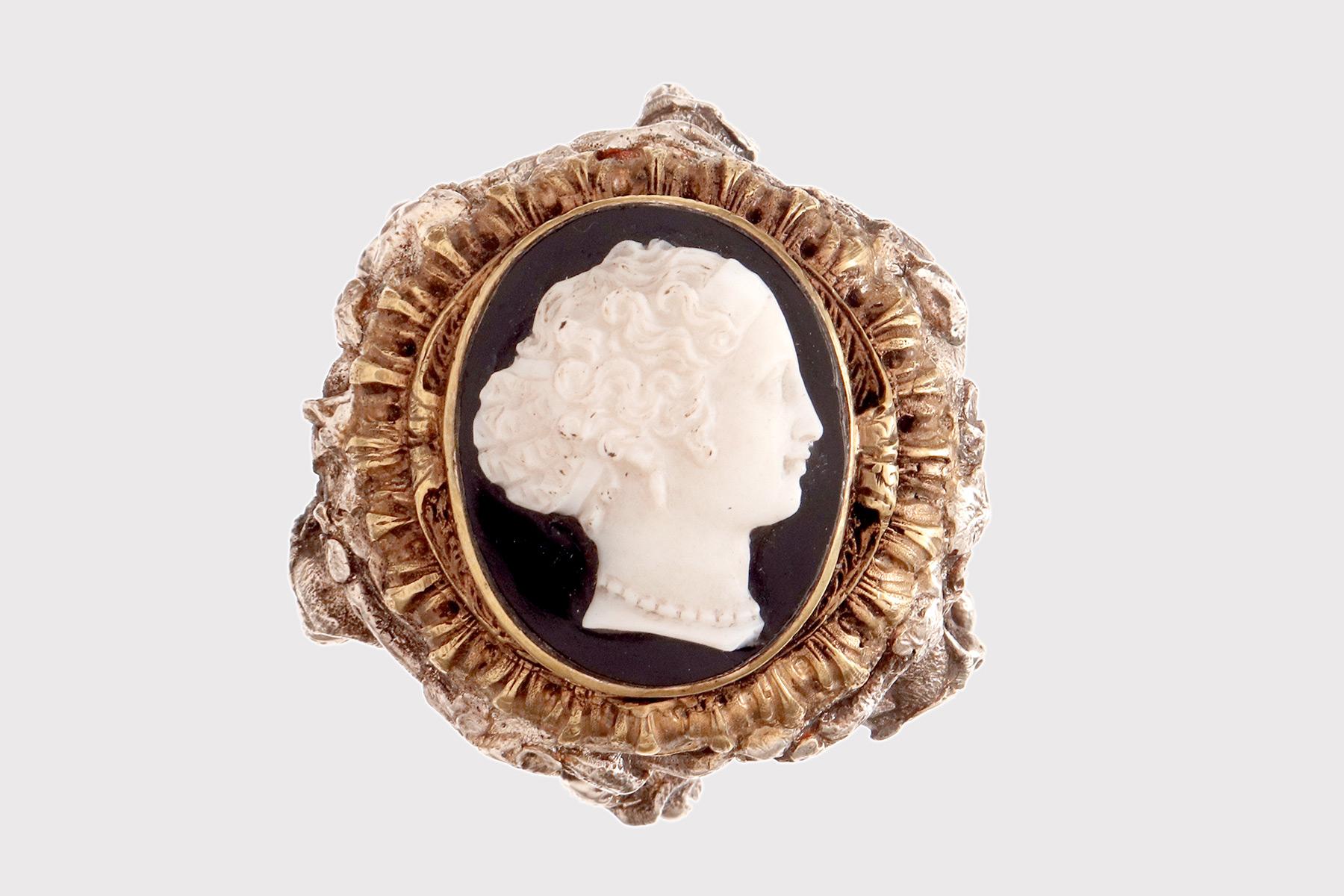 Bastón joya, que representa a seis monos. Por Froment-Meurice, Francia 1850. Francés en venta