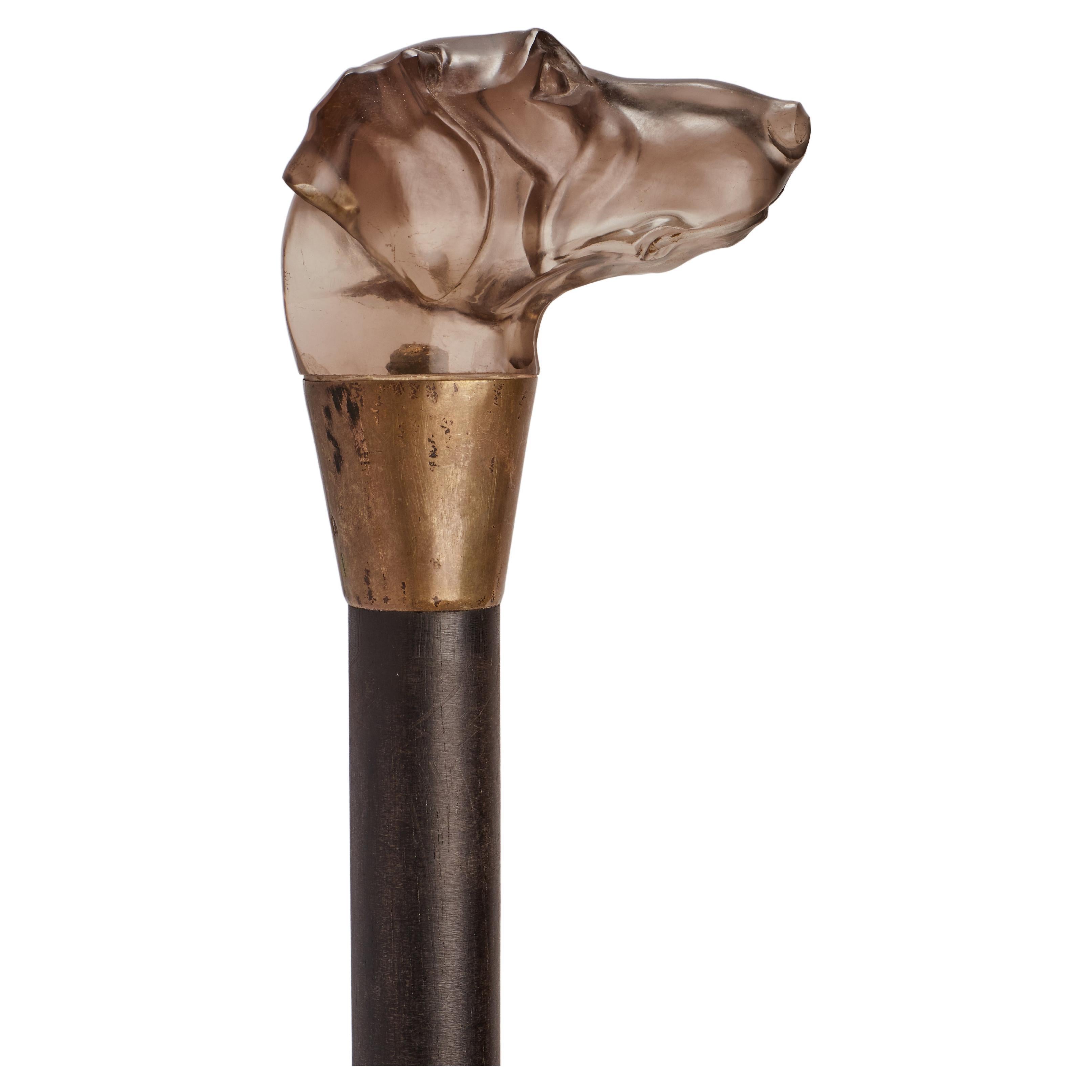 A Carved And Stained Wood Walking Stick. For Sale at 1stDibs carved