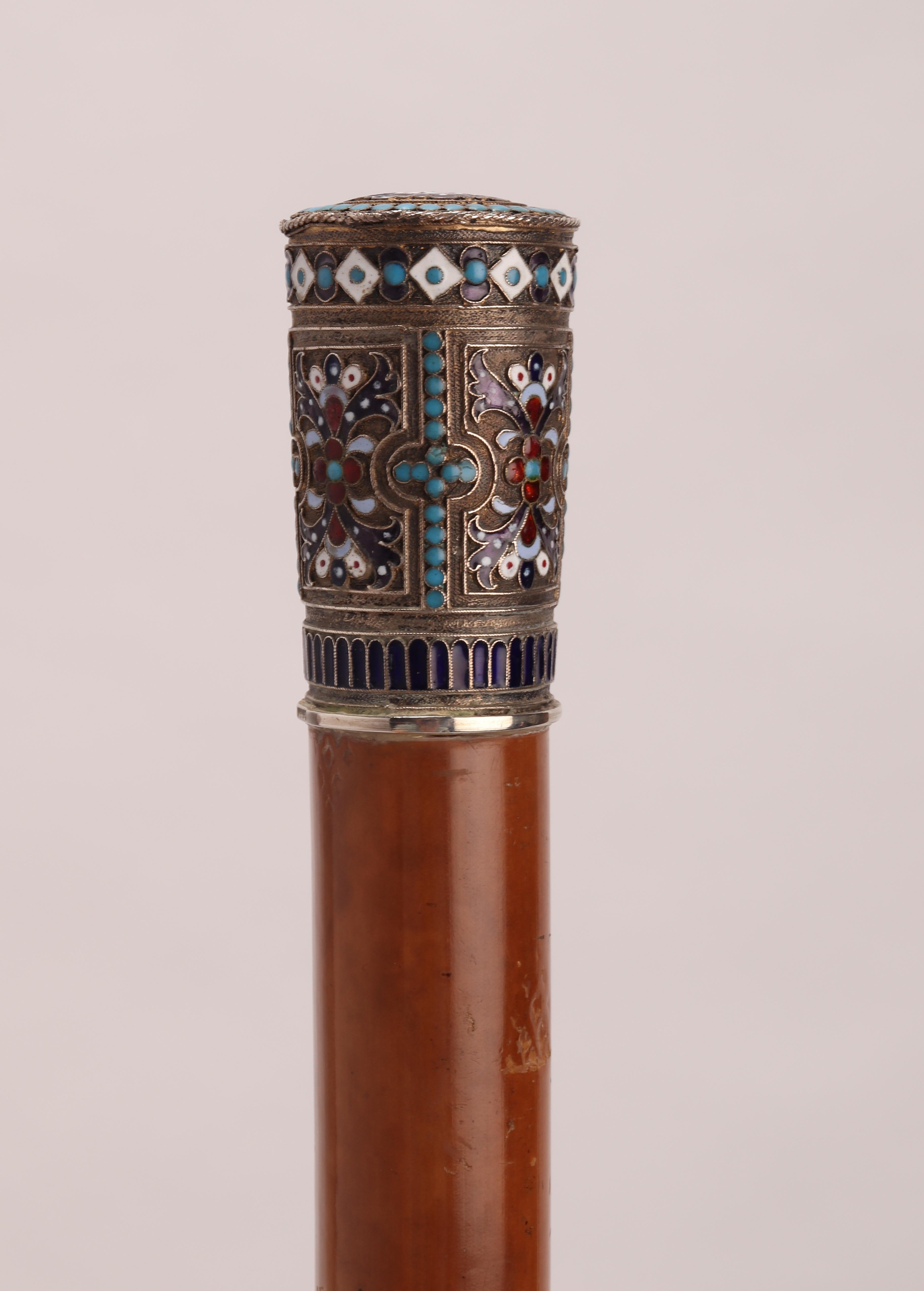 Jewel Walking Stick, Moscow Russia, 1890 In Excellent Condition In Milan, IT