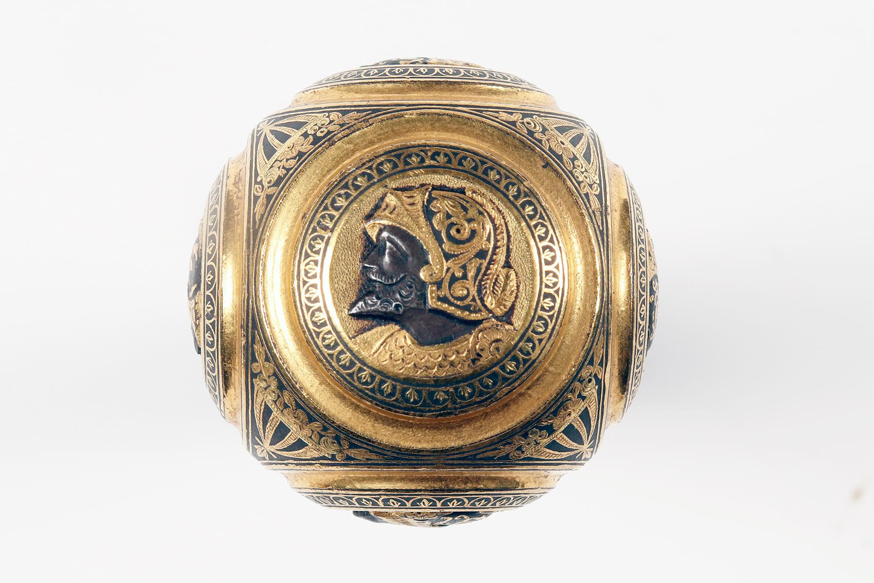 Stick de marche à bijoux, représentant 5 camées, Russie 1880. en vente 7