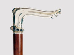 Bastone da passeggio Jewell, firmato Evald Nielsen, Copenaghen, Danimarca 1920.