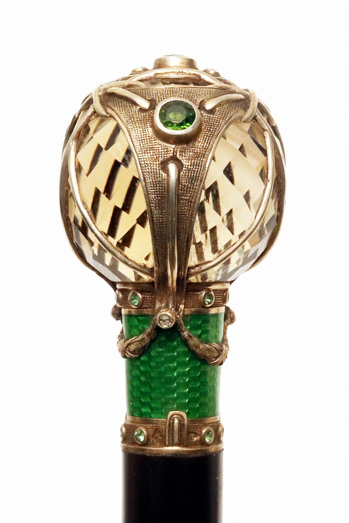 French Jewel Walking stick signed Georges Fouquet, Paris 1900. 